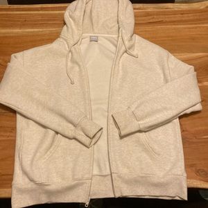 Aritzia Tna Cozy Fleece Boyfriend Zip Hoodie